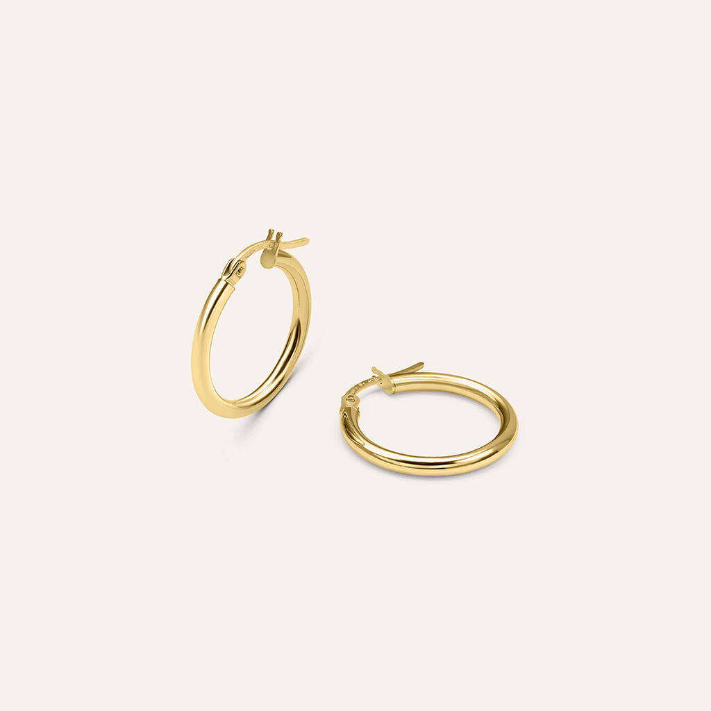 Orecchini A Cerchio Gold Essence Oro Giallo - Orecchini a Cerchio Donna | Stroili