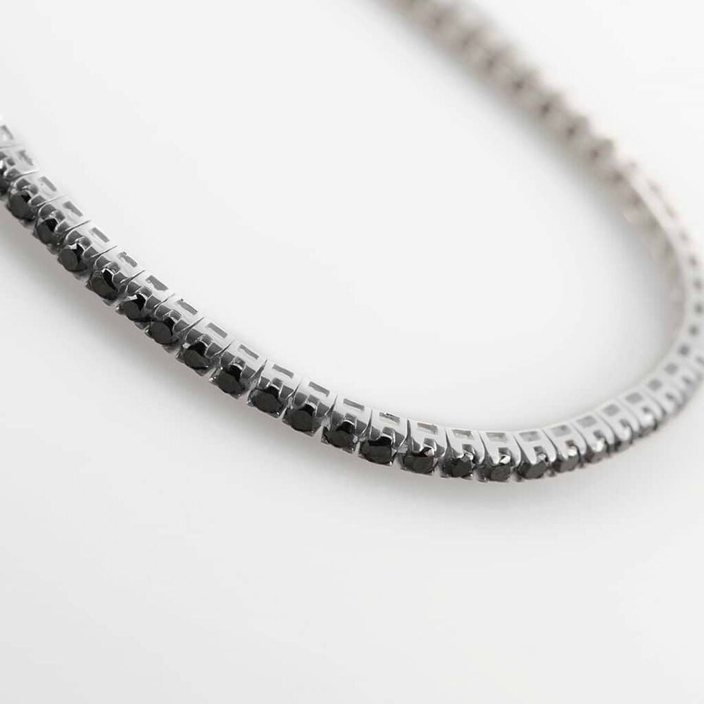 Bracciale Tennis L'homme Diamant Oro Bianco Diamante - Bracciali Tennis Uomo | Stroili
