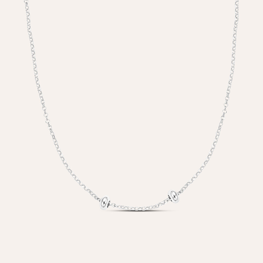 Catenina Love Beats Argento Rodiato