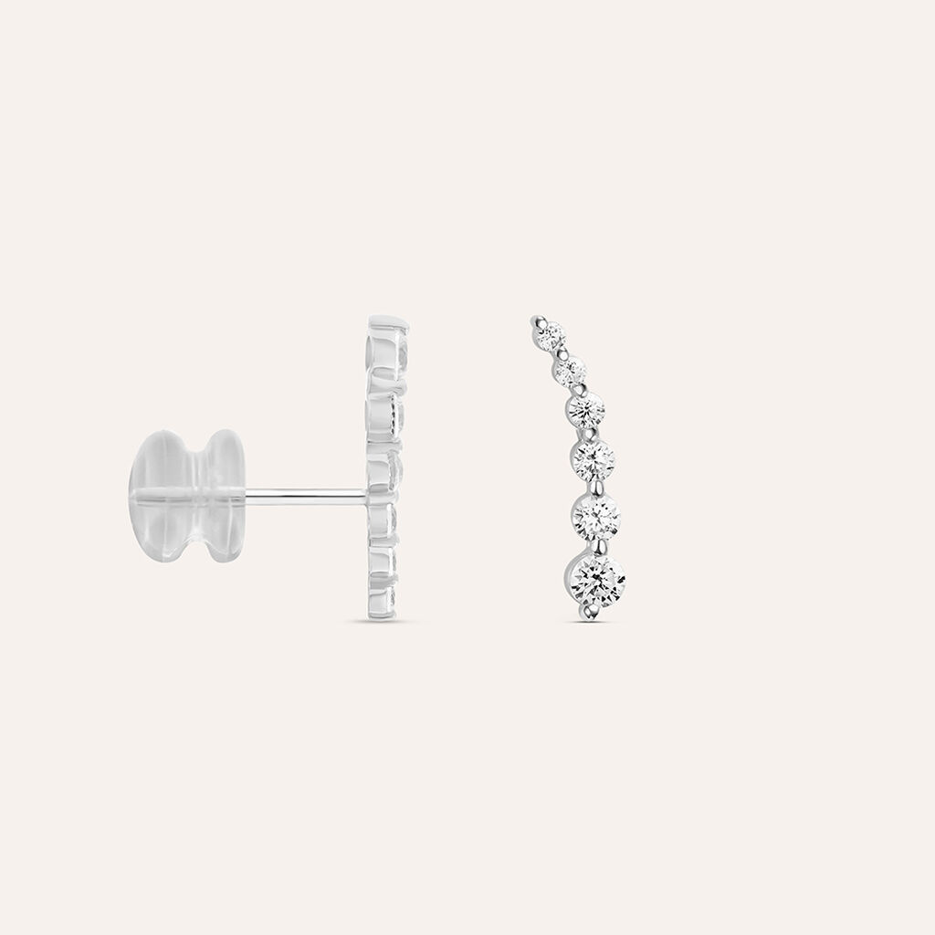 Orecchini Pendenti Claire Oro Bianco Cubic Zirconia - Orecchini Pendenti Donna | Stroili