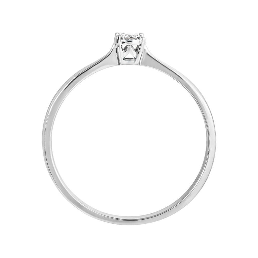 Anello Solitario Diamotion Oro Bianco Diamante