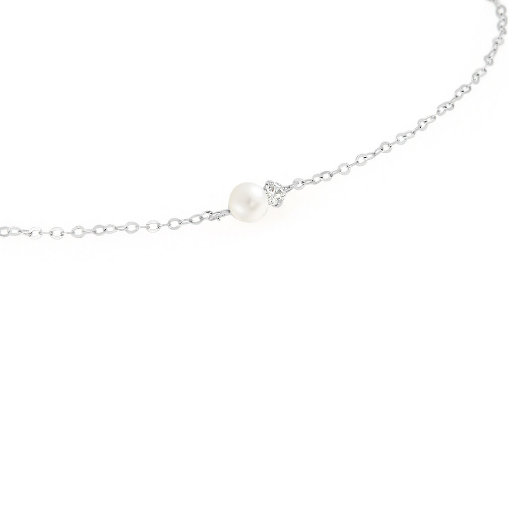Bracciale Gabrielle Oro Bianco Perla D'Acqua Dolce Cubic Zirconia - Bracciali Donna | Stroili
