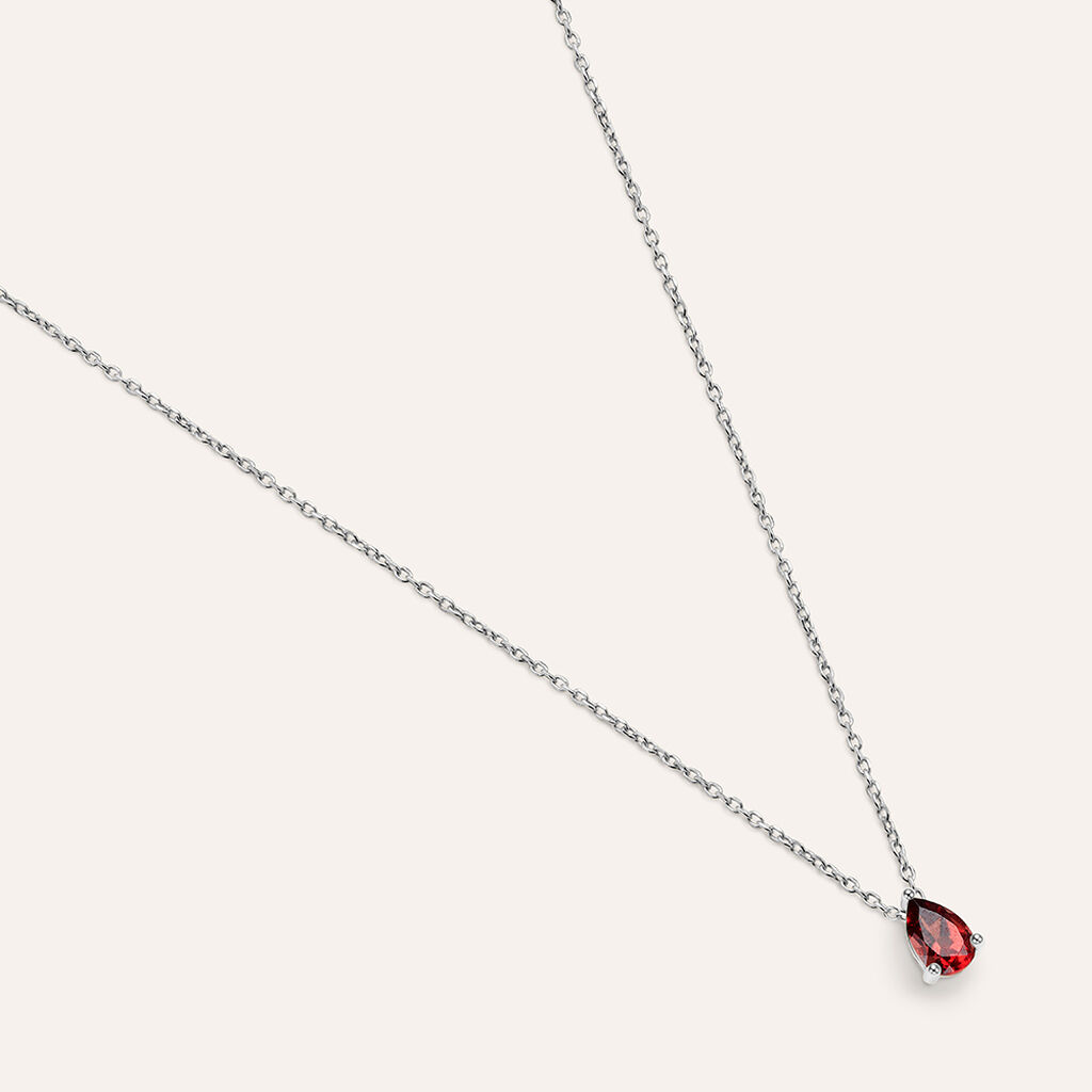 Collana Punto Luce Jasmine Oro Bianco Rodolite