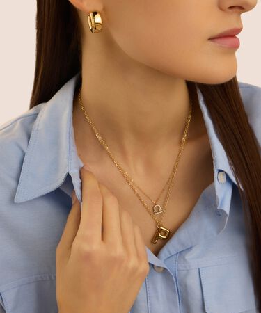 Collana Radiance Acciaio Dorato