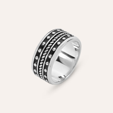 Anello Fascia Gentleman Argento Rodiato - Anelli Uomo | Stroili