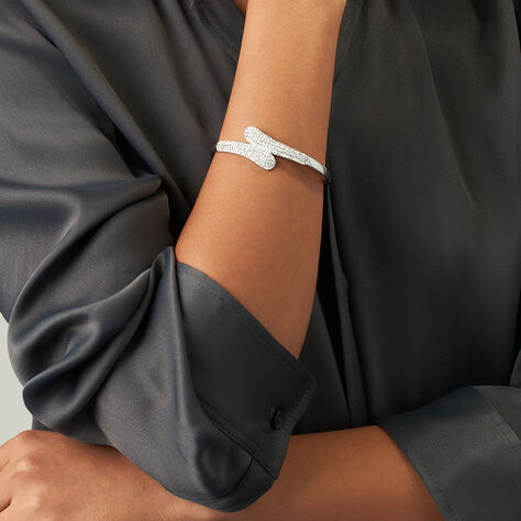 Bangle Lady Phantasya Acciaio Cristallo - Bracciali Rigidi Donna | Stroili