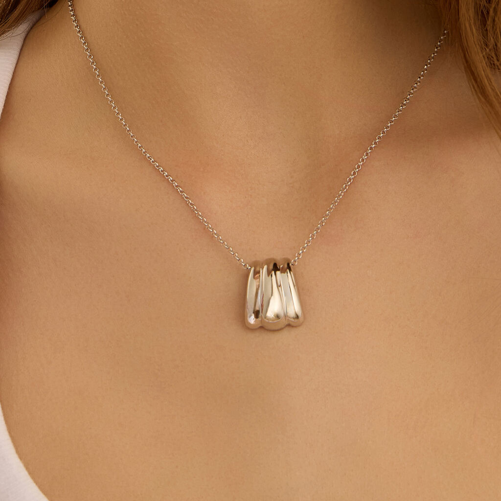 Collana Silver Collection Argento Rodiato