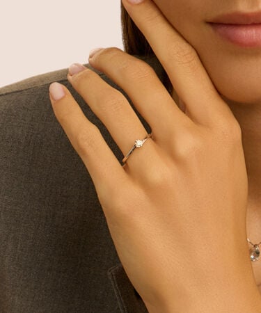 Anello Solitario Valentino Diamazing Oro Bianco Diamante