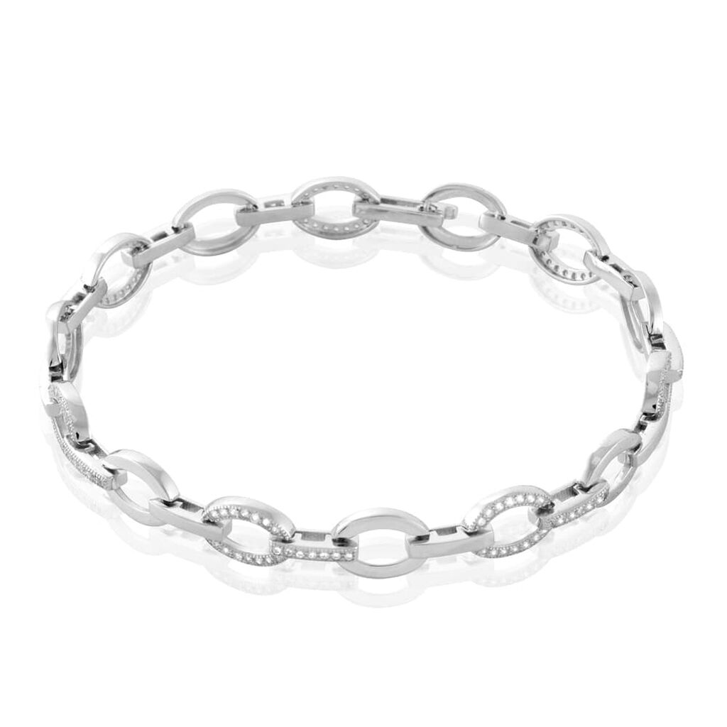 Bracciale Silver Shine Argento Rodiato Cubic Zirconia