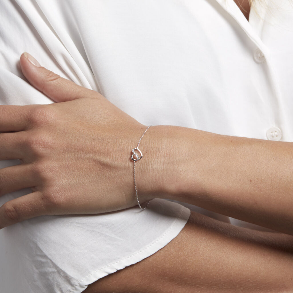 Bracciale Sophia Oro Bianco Diamante - Bracciali Love Donna | Stroili