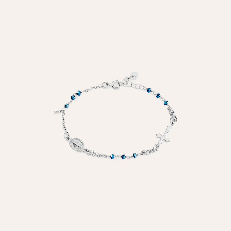 Bracciale Rosario Silver Soul Argento Rodiato Cristallo - Bracciali con Rosario Donna | Stroili