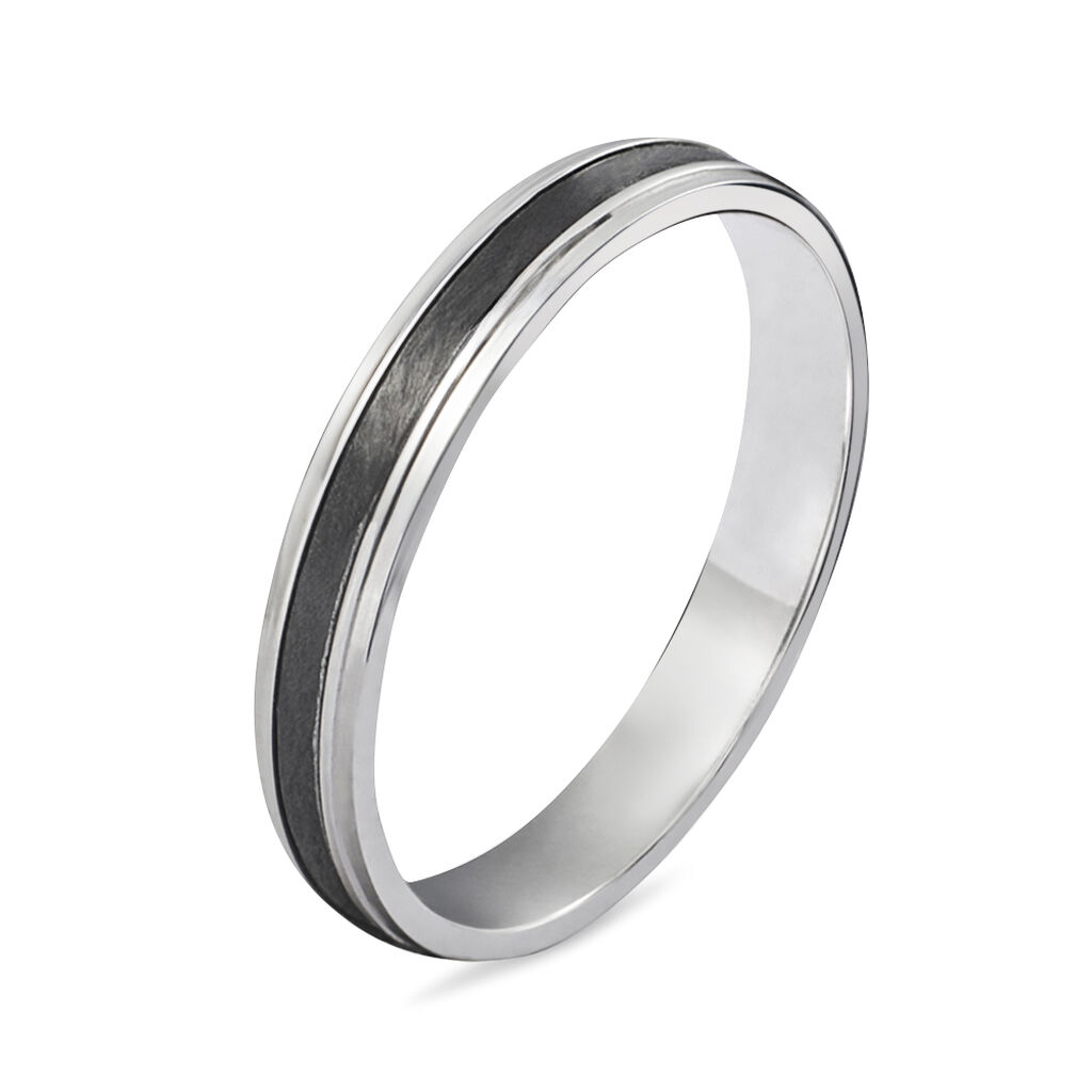 Fede Classica Carbonio 3.5 mm Oro Bianco