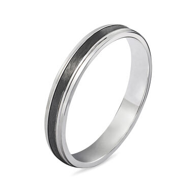 Fede Classica Carbonio 3.5 mm Oro Bianco