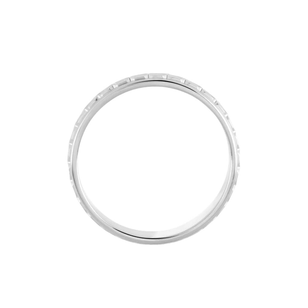 Fede Classica Diamantata 4.5 mm Oro Bianco - Anelli con Incisione Donna | Stroili