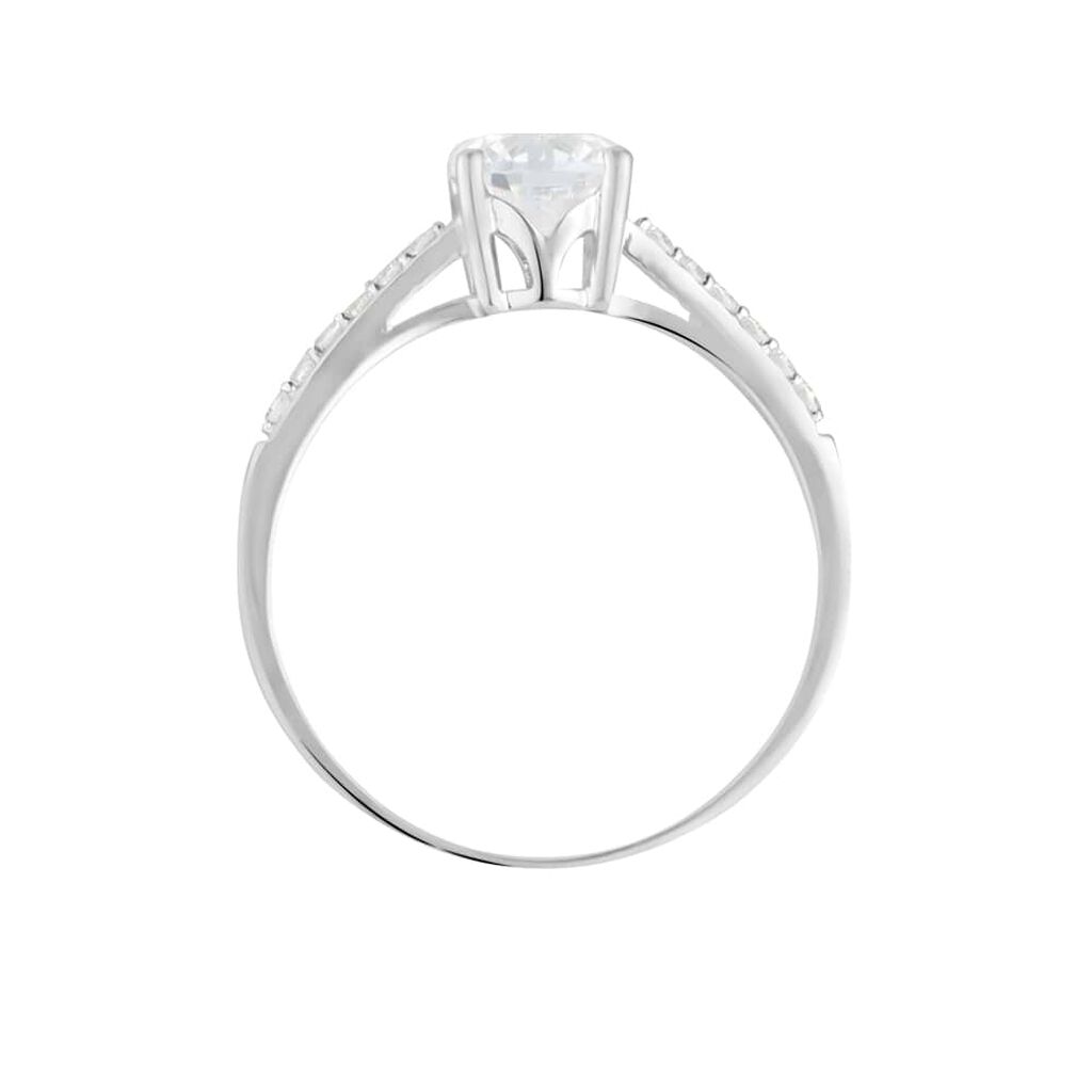 Anello Solitario Claire Oro Bianco Cubic Zirconia - Anelli con Pietre Donna | Stroili