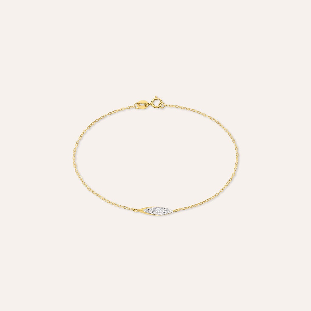 Bracciale Crystal Gold Oro Giallo Cristallo