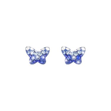 Orecchini Lobo Silver Baby Argento Rodiato Cristallo