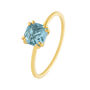Anello Solitario Amélie Oro Giallo Topazio
