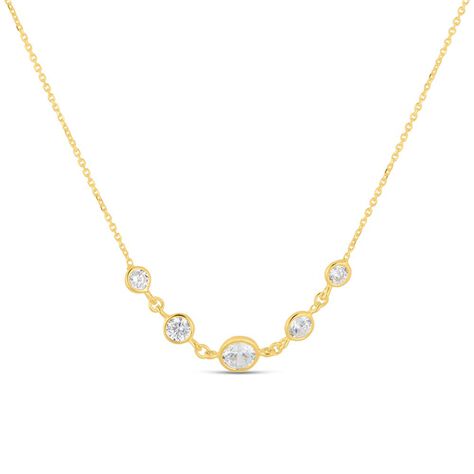 Collana Multi Punto Luce Claire Oro Giallo Cubic Zirconia - Collane Punto Luce Donna | Stroili