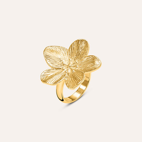 Anello Fantasia Lady Code Acciaio Dorato - Anelli Moderni Donna | Stroili