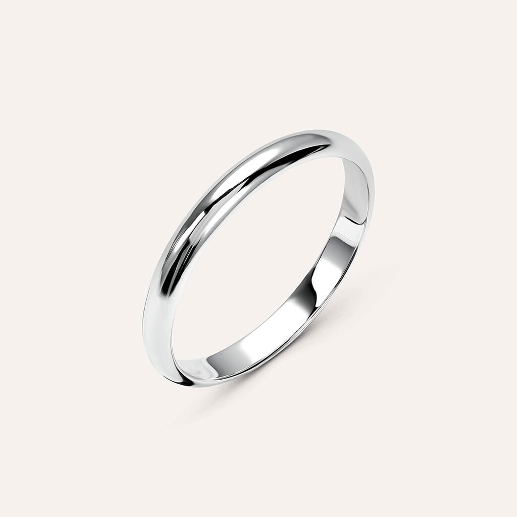 Fede Classica Leggera 2.5 mm Oro Bianco