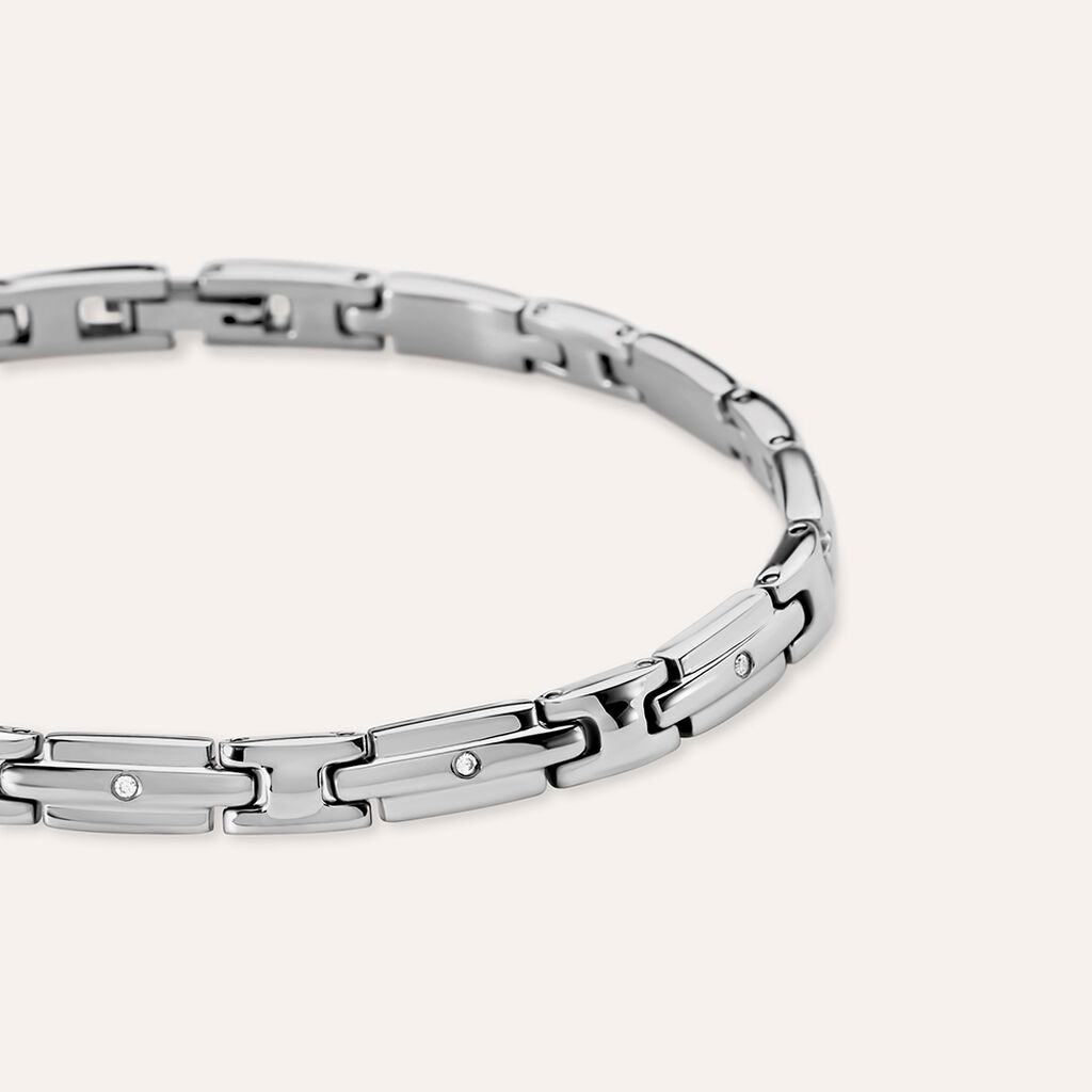 Bracciale Man Code Acciaio Cubic Zirconia
