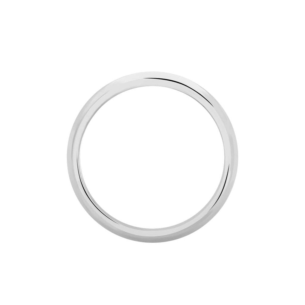 Fede Classica 3.5 mm Oro Bianco - Anelli con Incisione Unisex | Stroili