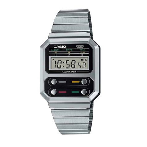 Orologio Al Quarzo Casio Vintage Revival A100we-1aef - Orologi con Datario Unisex | Stroili