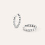 Orecchini A Cerchio Aura Acciaio Cubic Zirconia