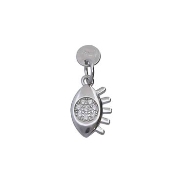 Pendente Love Beats Argento Rodiato Cubic Zirconia