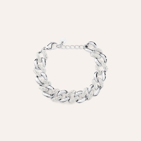 Bracciale Catena Aura Acciaio Cristallo - Bracciali Donna | Stroili