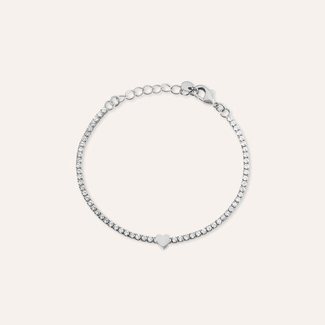 Bracciale Tennis Romantic Shine Metallo Cristallo - Bracciali Tennis Donna | Stroili