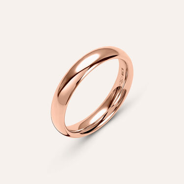 Fede Comoda Leggera 4 mm Oro Rosa
