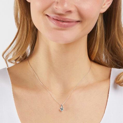 Collana Amélie Oro Bianco Topazio Cubic Zirconia - Collane Donna | Stroili