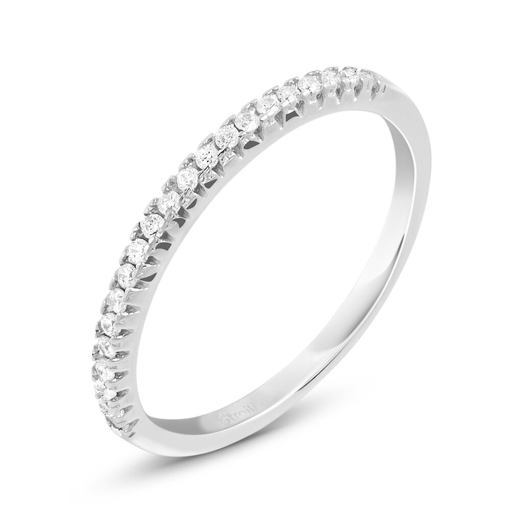 Anello Semi-eternity Silver Elegance Argento Rodiato Cubic Zirconia