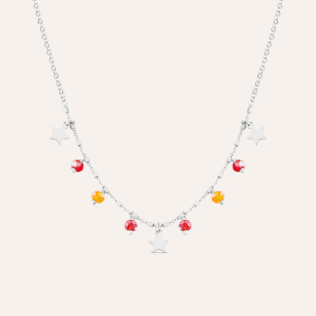 Collana Silver Collection Argento Rodiato Pietra sintetica