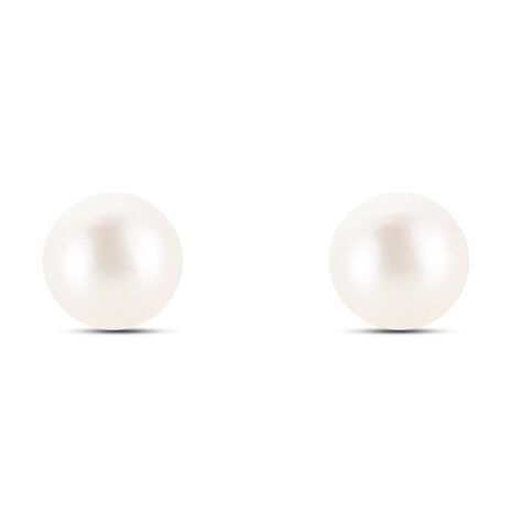 Orecchini Lobo Gabrielle Oro Bianco Perla D'Acqua Dolce - Orecchini a Lobo Donna | Stroili