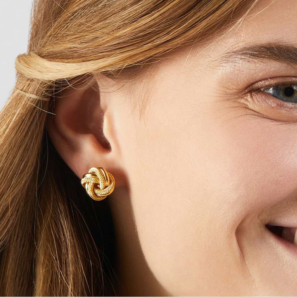 Orecchini Lobo Gold Essence Oro Giallo - Orecchini a Lobo Donna | Stroili