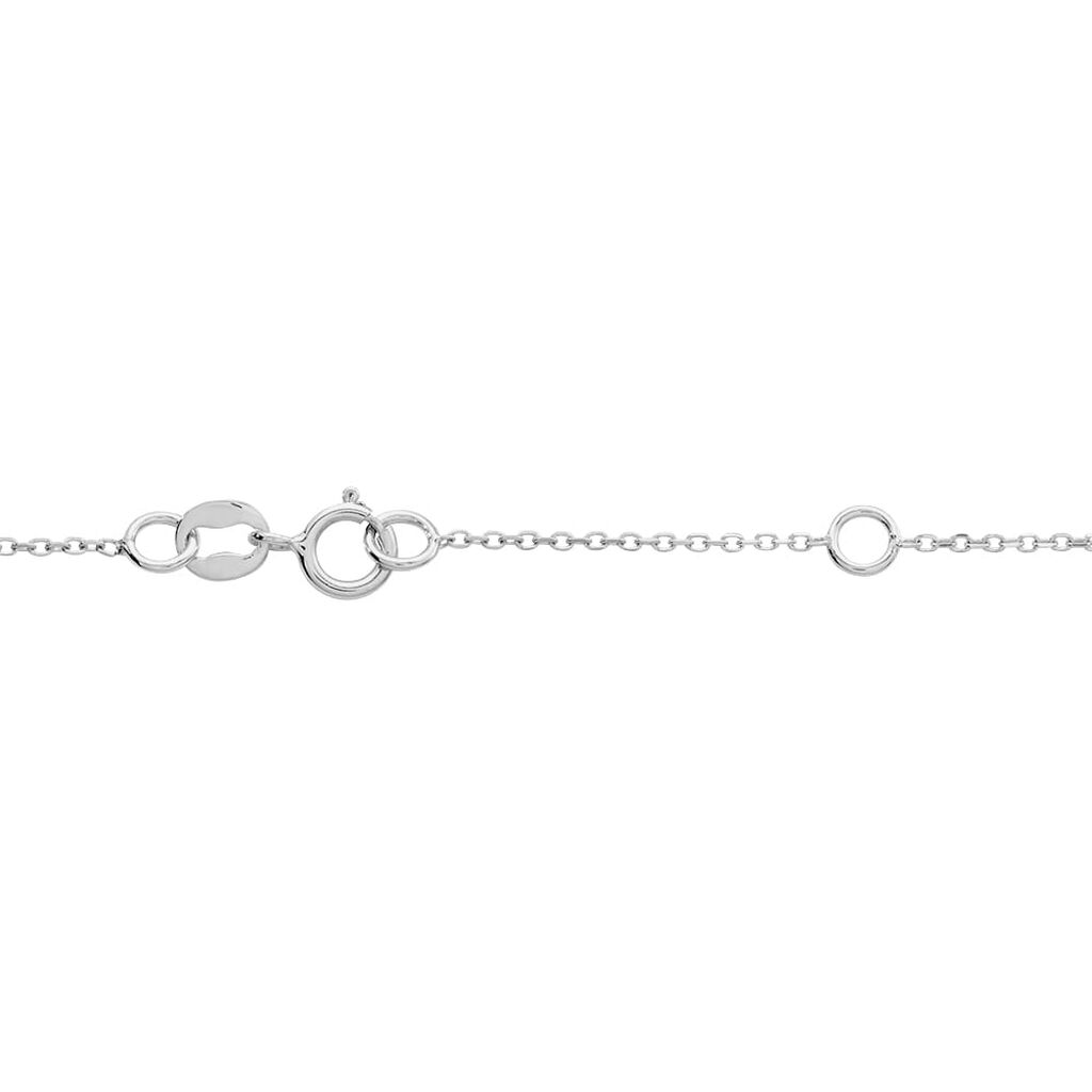Collana Punto Luce Am&eacute;lie Oro Bianco Topazio Cubic Zirconia
