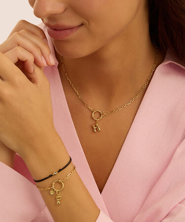 Bracciale Punto Luce Silver Diamonds Argento Dorato Diamante Lab-Grown