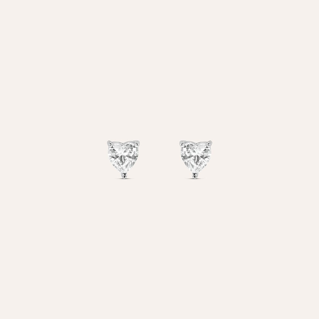 Orecchini Lobo Punto Luce Silver Elegance Argento Rodiato Cubic Zirconia - Orecchini a Lobo Donna | Stroili