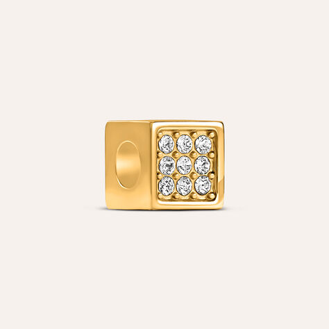 Bead Essential Code Acciaio Dorato Cristallo - Beads Unisex | Stroili