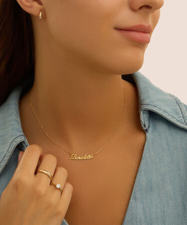 Anello Fascia Diamade Glam Oro Giallo Diamante Lab-Grown