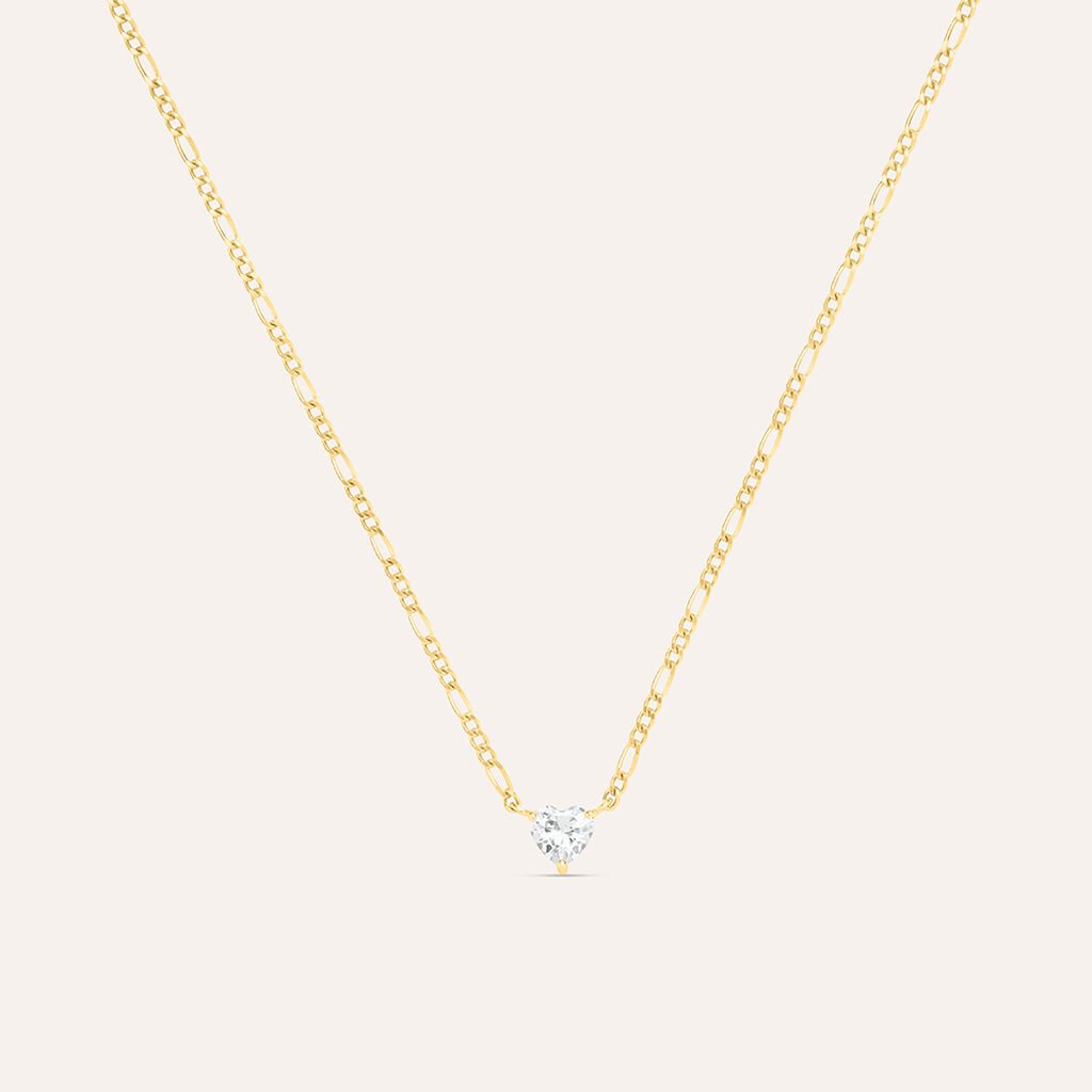 Collana Punto Luce Claire Oro Giallo Cubic Zirconia