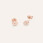 Orecchini Lobo Silver Moments Argento Rosa Cubic Zirconia