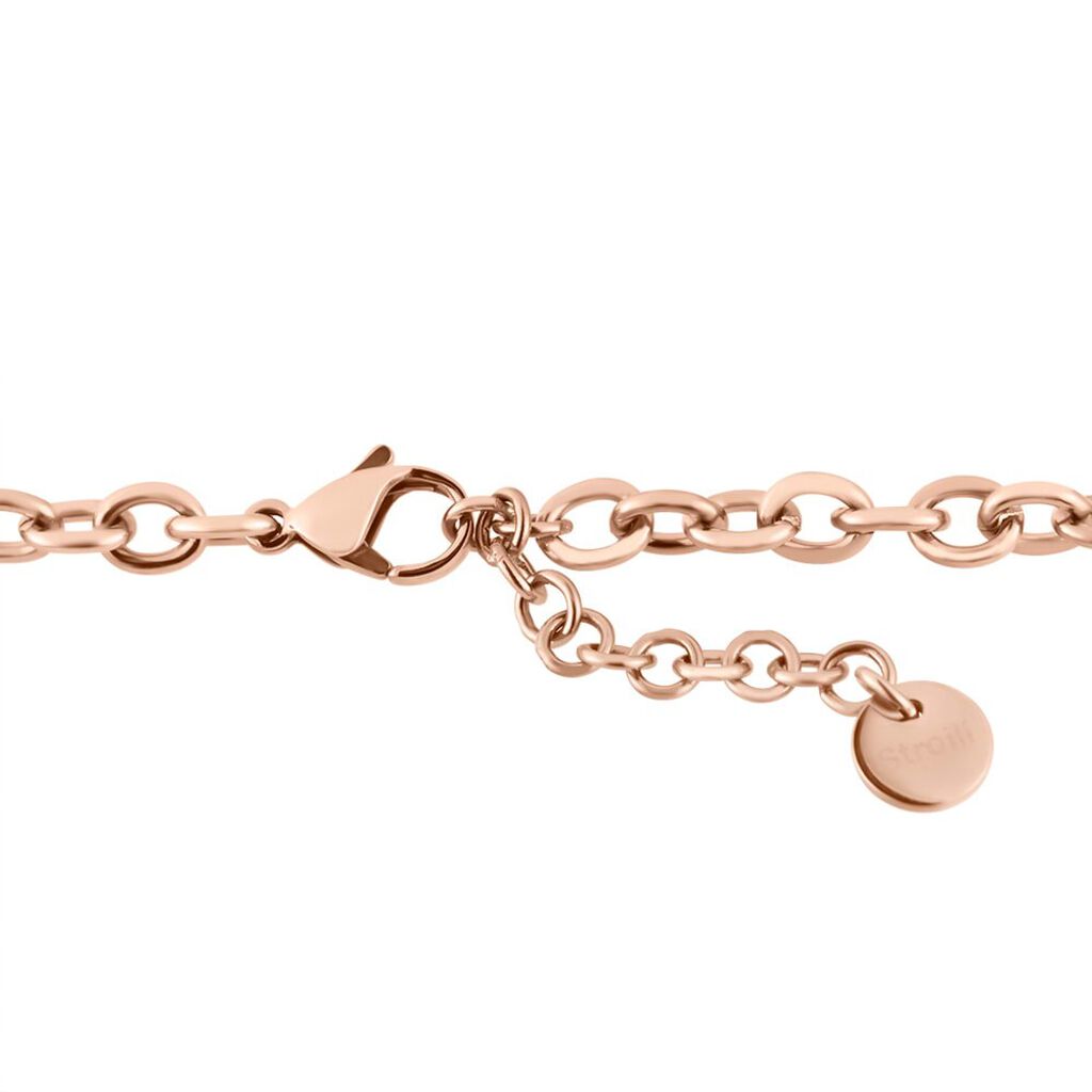 Bracciale Lady Sweet Acciaio Rosato Farfalla e Cristalli - Bracciali Donna | Stroili