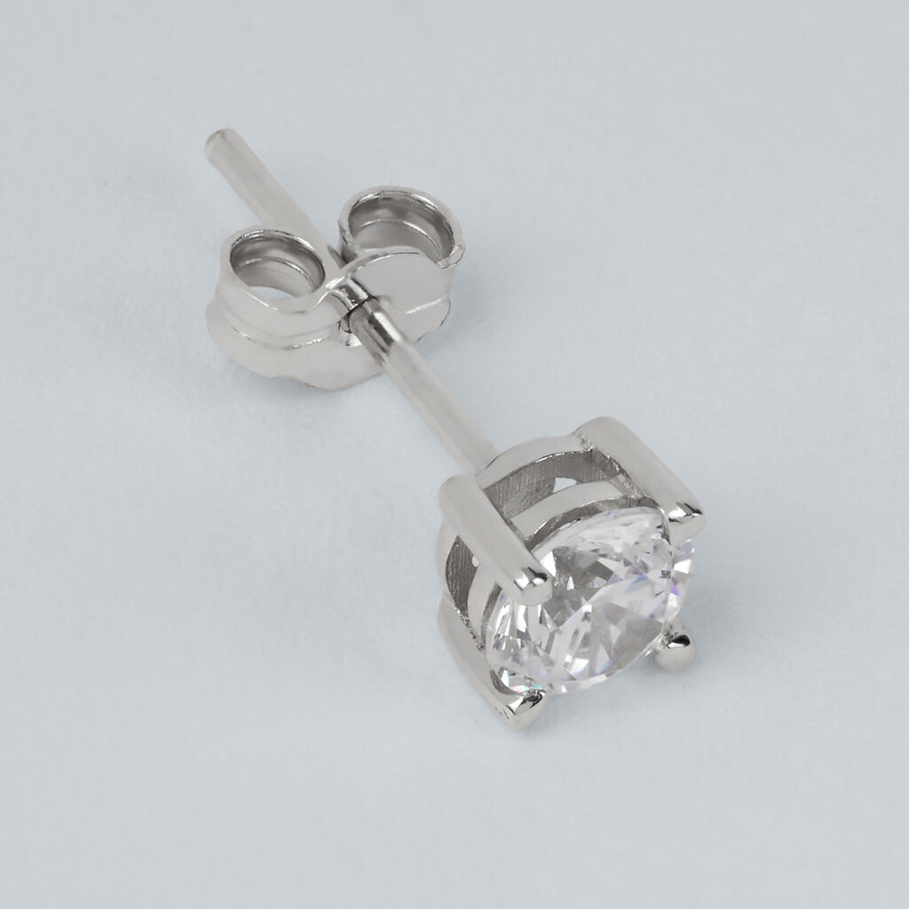 Mono Orecchino Lobo Punto Luce L'homme Or Oro Bianco Cubic Zirconia - Mono Orecchino Uomo | Stroili