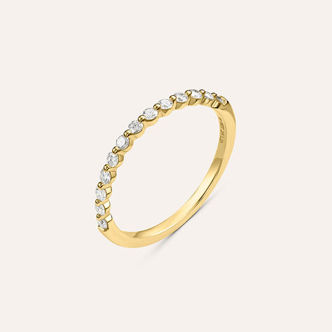 Anello Semi-eternity Diamade Glam Oro Giallo Diamante Lab-Grown - Anelli con Pietre Donna | Stroili
