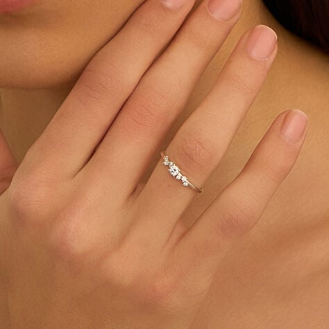 Anello Riviere Claire Oro Bianco Cubic Zirconia - Anelli Riviere Donna | Stroili