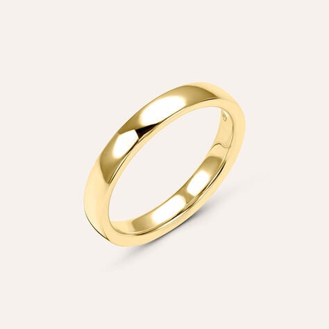 Fede Comoda Leggera Squadrata 3 mm Oro Giallo - Anelli con Incisione Unisex | Stroili